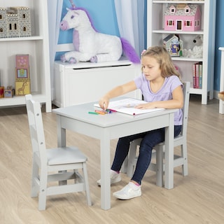 Foto 6 | Foto 6 | Mesa Y Sillas Melissa & Doug De Madera Gris Para Niños De 3 A 8 Años - Venta Internacional.