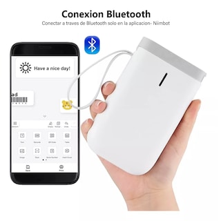 Foto 2 | Foto 2 | Mini Impresora De Etiquetas Bluetooth Inalámbrica Eo Safe Imports Esi-12715 Blanco