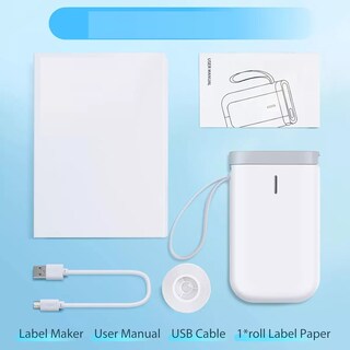 Foto 3 | Foto 3 | Mini Impresora De Etiquetas Bluetooth Inalámbrica Eo Safe Imports Esi-12715 Blanco