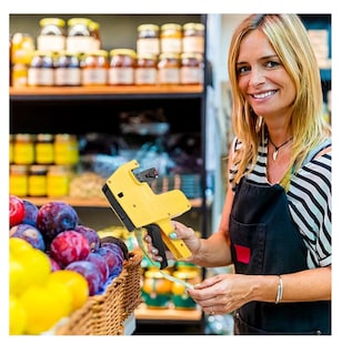 Foto 5 | Foto 5 | Etiquetas De Precios Manual De 8 Dígitos De 5500 Etiquetas Amarillo