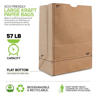 Foto 3 | Foto 3 | Bolsa de Papel Kraft Stock Your Home 50 Piezas 57 Libras de Capacidad - Venta Internacional