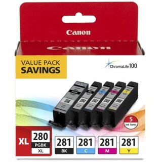 Foto 2 | Foto 2 | Cartucho De Tinta Canon Pgi-280xl/cli-281, Paquete De 5 Colores Tr8520 - Venta Internacional.