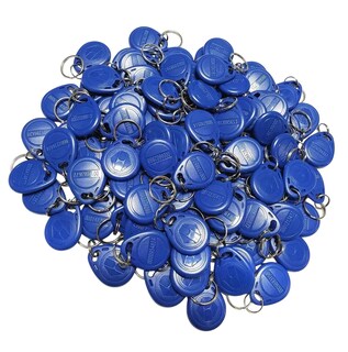 Foto 1 | Foto 1 | Llaveros De Proximidad Rfid Tk4100 Em4100 De 125 Khz, 100 Un Azul
