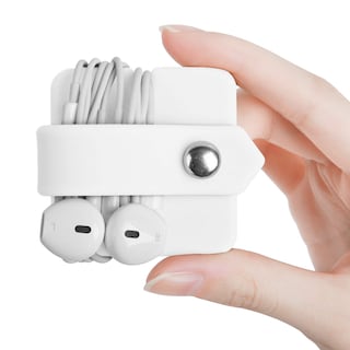 Foto 2 | Foto 2 | Organizador De Cables Elfrhino Para Auriculares, Enrollador De Silicona Blanca - Venta Internacional.