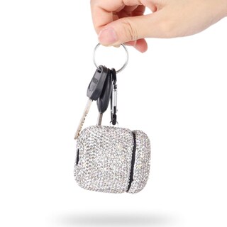 Foto 4 | Foto 4 | Funda Para Airpods Axcuws Sparkly Diamond Con Llavero, Color Blanco - Venta Internacional.