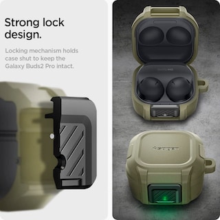 Foto 4 | Foto 4 | Auriculares Lock Fit Galaxy Buds2 Pro Con Mosquetón Spigen - Venta Internacional
