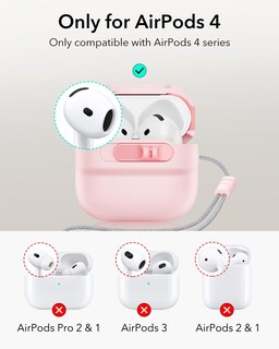 Foto 2 | Foto 2 | Funda para AirPods 4.a Generación ESR Rosa - Venta Internacional
