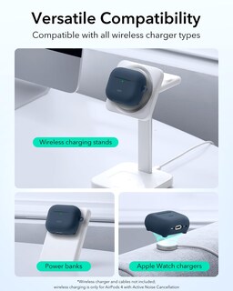 Foto 7 | Foto 7 | Funda para AirPods 4.a Generación ESR Azul - Venta Internacional