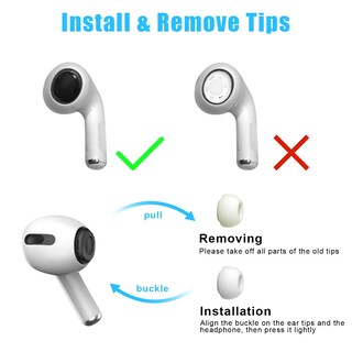 Foto 5 | Foto 5 | 3 Pares Almohadillas De Repuesto Para Airpods Pro Con Caja De Almacenamiento - Venta Internacional