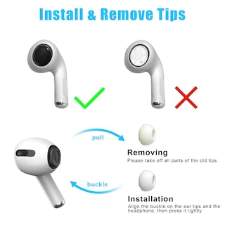 Foto 5 | Foto 5 | Almohadillas Yuwakayi de Repuesto Para Airpods Pro 1/2 4 Pares - Venta Internacional