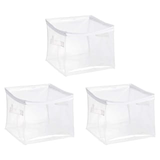 Foto 1 | Foto 1 | Organizadores De Almacenamiento Amazon Basics Transparentes Con Cierre, Paquete De 3 - Venta Internacional.