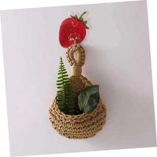 Foto 2 | Foto 2 | Canasta de Pared Tejida Cesta de Almacenamiento para Colgar de Yute - Venta Internacional
