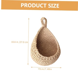 Foto 4 | Foto 4 | Canasta de Pared Tejida Cesta de Almacenamiento para Colgar de Yute - Venta Internacional