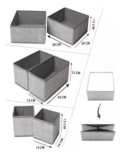 Foto 4 | Foto 4 | Cajas De Almacenamiento Y Organizador De Ropa En Tela