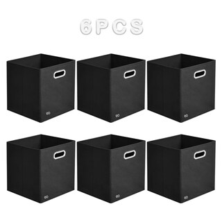 Foto 1 | Foto 1 | Juego 6 Cajas Organizadoras De Tela Plegables Hogar Almacenamiento Eo Safe Imports Esi-18805 Negro