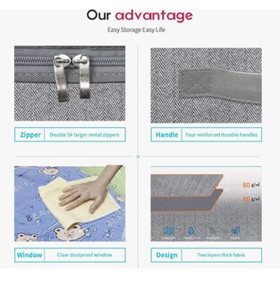 Foto 4 | Foto 4 | Zapatera Xtellar Plegable Bajo Cama 2pz Mantas Edredones Para Zapato