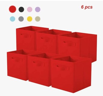 Foto 1 | Foto 1 | Cajas De Almacenamiento De Organizadora Tela Plegables/6pcs