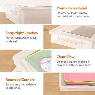 Foto 3 | Foto 3 | Caja De Almacenamiento Lifewit De Plástico Multiusos, Papel A4 Transparente - Venta Internacional.