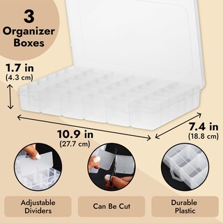Foto 7 | Foto 7 | Caja Organizadora Juvale 3 Piezas con 36 Espacios C/U - Venta Internacional