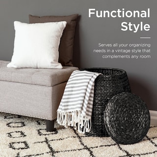 Foto 3 | Foto 3 | Cesta De Almacenamiento Best Choice Products Vintage Jacinth Black - Venta Internacional.