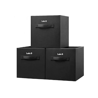 Foto 1 | Foto 1 | Caja De Almacenamiento De Ropa Plegable, Juego De 3 Lab.g Negro