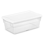 Caja De Almacenamiento Sterilite De Plástico Transparente Apilable De 6 Cuartos De Galón X24 - Venta Internacional.