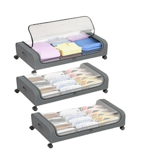 Foto 1 | Foto 1 | Caja De Almacenamiento Para Zapatos Debajo De Cama Bolsa 3pc