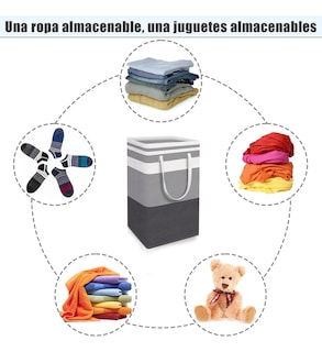 Foto 3 | Foto 3 | Cestos Plegables Tucson para Ropa 75 L 3 Piezas