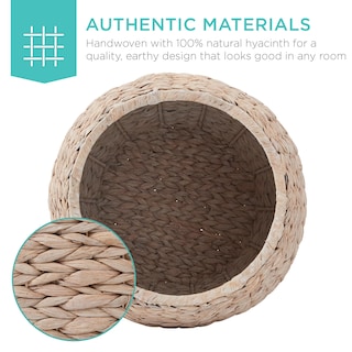 Foto 4 | Foto 4 | Cesta De Almacenamiento Best Choice Products Vintage Hyacinth White - Venta Internacional.