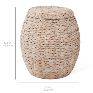 Foto 7 | Foto 7 | Cesta De Almacenamiento Best Choice Products Vintage Hyacinth White - Venta Internacional.