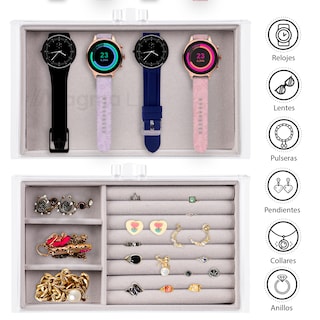 Foto 6 | Foto 6 | Magma Life Joyero Acrílico Con 5 Cajones Elegante Y Funcional Ideal Para Collares Y Anillos