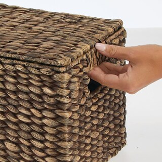 Foto 4 | Foto 4 | Cesta Organizadora De Almacenamiento Con Diseño De Jacintos De Agua Tejidos Juego De 3 Jacintos - Venta Internacional.