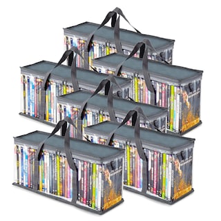 Foto 1 | Foto 1 | Juego De 6 Bolsas De Almacenamiento Para Dvd Stock Your Home De Pvc Gris - Venta Internacional.