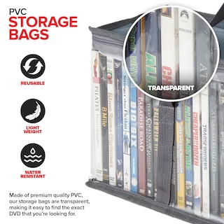 Foto 3 | Foto 3 | Juego De 6 Bolsas De Almacenamiento Para Dvd Stock Your Home De Pvc Gris - Venta Internacional.