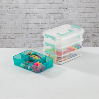 Foto 6 | Foto 6 | Caja De Almacenamiento De Plástico Sterilite De 3 Capas Paquete De 6 - Venta Internacional.