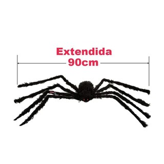 Foto 3 | Foto 3 | Decoración Halloween Arañas Peludas SmileFun MXSRP-015 Negras 5 Piezas 90 cm