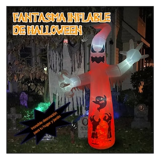 Foto 4 | Foto 4 | Hallowee Decoración Hinchable Led Con Forma Fantasma 3.6m Blanco