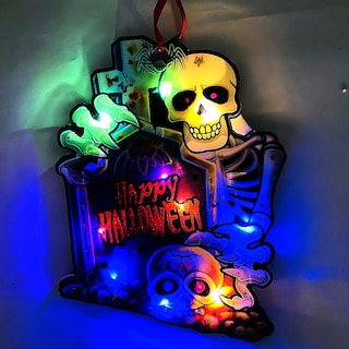 Foto 2 | Foto 2 | Decoración Esqueleto Colgante Iluminado - Perfecto Para Halloween
