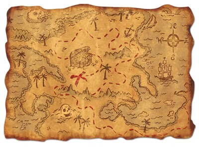 Foto 1 | Foto 1 | Mapa Del Tesoro De Plástico Beistle De Party Accessory (1 Unidad) - Venta Internacional.
