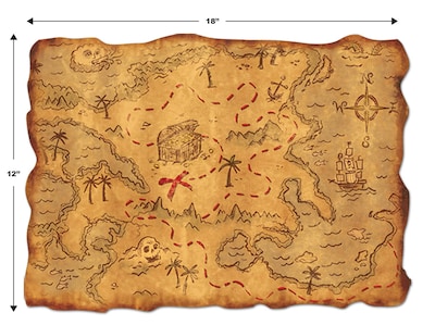 Foto 2 | Foto 2 | Mapa Del Tesoro De Plástico Beistle De Party Accessory (1 Unidad) - Venta Internacional.