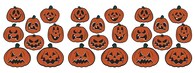 Calabaza Vintage Cutouts Beistle Para Halloween, 24 Unidades, 16,5 — 24 Cm - Venta Internacional.