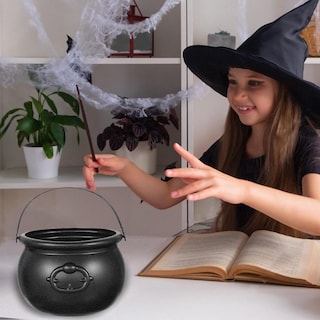 Foto 6 | Foto 6 | Cauldron 4e's Novelty Halloween De Plástico Negro De 7 5 Cm De Ancho - Venta Internacional.