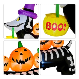 Foto 2 | Foto 2 | Inflable Halloween Perro Salchicha Embrujado Led 160 Cm