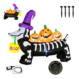 Foto 3 | Foto 3 | Inflable Halloween Perro Salchicha Embrujado Led 160 Cm