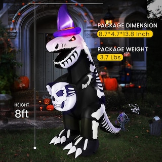 Foto 6 | Foto 6 | Esqueleto Hinchable Iluminado de Dinosaurio Vivohome 2,4 m - Venta Internacional