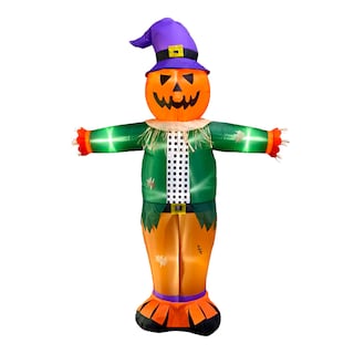 Foto 1 | Foto 1 | Inflable De Halloween Espantapájaros De 2.3m De Alto Decor\nAción Día De Muertos Scarecrow Inflatable Artego