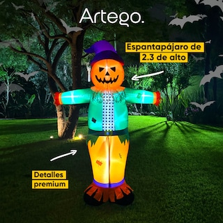 Foto 3 | Foto 3 | Inflable De Halloween Espantapájaros De 2.3m De Alto Decor\nAción Día De Muertos Scarecrow Inflatable Artego