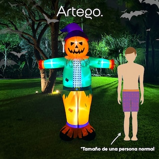 Foto 7 | Foto 7 | Inflable De Halloween Espantapájaros De 2.3m De Alto Decor\nAción Día De Muertos Scarecrow Inflatable Artego