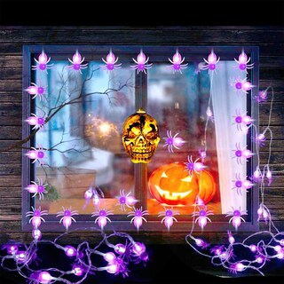 Foto 4 | Foto 4 | Cadena De Luces Spider, 30 Luces Led Para Halloween - Venta Internacional.