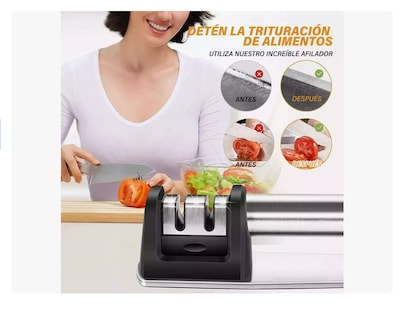 Foto 3 | Foto 3 | Afilador De Cuchillos 2 Etapas Cocina Profesional Xtellar
